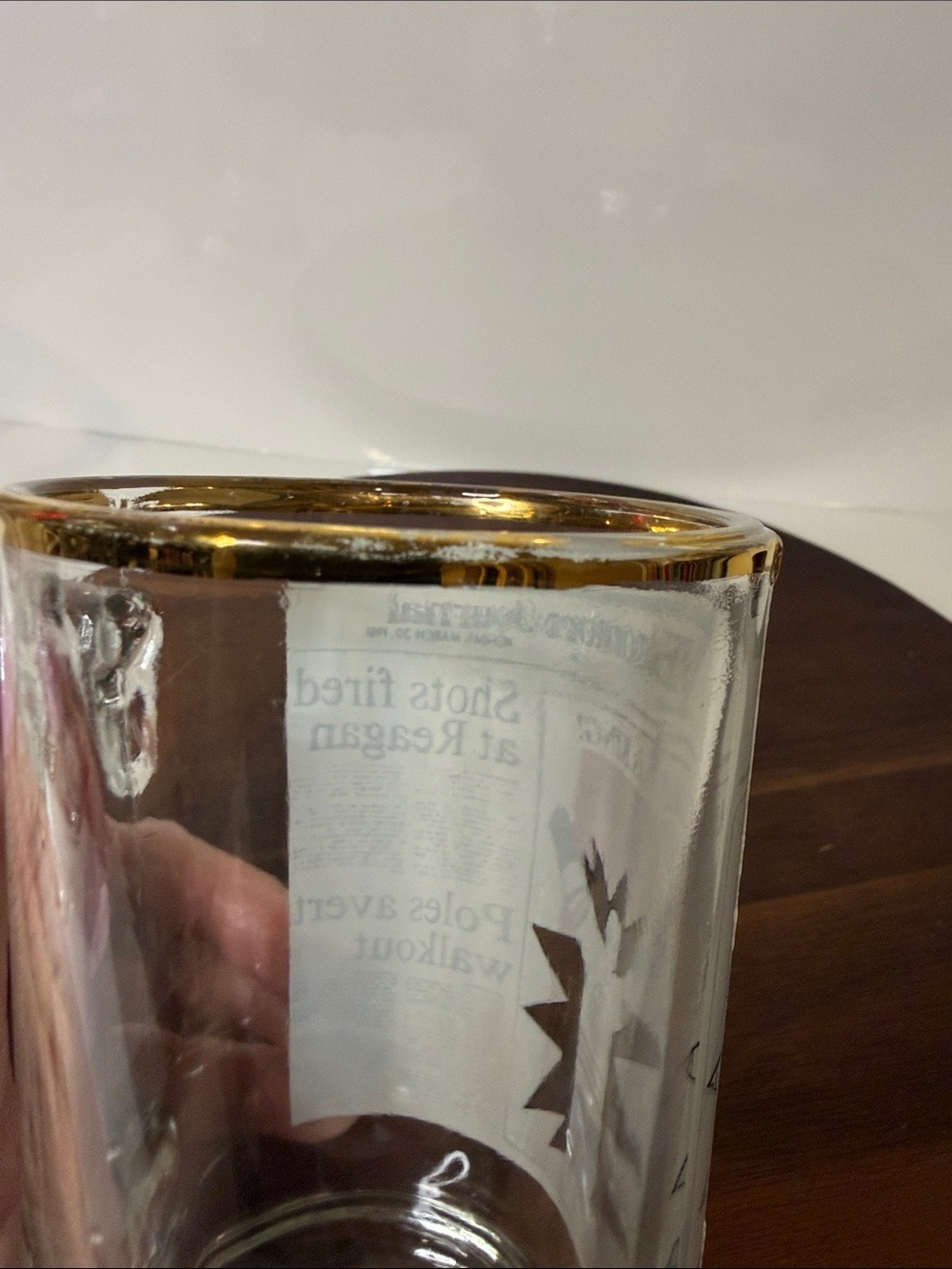 VTG 1981 Wayne Gretzky Edmonton Journal Glass Beer Mug Kid Is King Oilers Set 2 - Picture 14 of 16